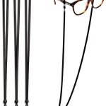 Adjustable Glasses Strap by TameSirrui Medium Black Faux Suede Grip-0