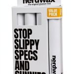 Nerdwax Glasses Wax - 4ct Value Pack | Stop Sliding Glasses | Anti-Slip Eyewear Retainer | As Seen on Shark Tank-0